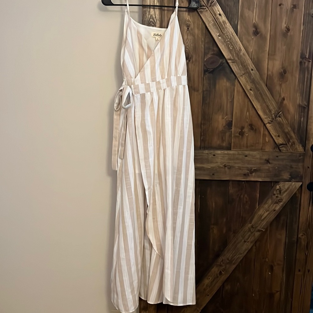 Boutique striped maxi dress